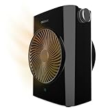 Cecotec Calefactor Eléctrico Bajo Consumo ReadyWarm 2070 Max Force Black, Termoventilador de 2000W, 2 Niveles de Potencia, 3 Modos de Funcionamiento, Ligero, Manual, Seguridad Autoapagado