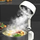 Campana extractora de cocina portátil, filtro de aire plegable, eliminación eficiente de humo, batería de 4000 mAh, adecuada para apartamentos, caravanas y espacios pequeños