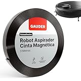 GAUDER Cinta Perimetral para Robot Aspirador | Compatible con Neato, Xiaomi, Miele, Vorwerk y Tesvor | Tiras Magnéticas para Robot Aspiradores (3m)