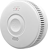 Alarma de Incendio con Detector de Humo,Alarma de Humo con Sensor Fotoeléctrico Avanzado,Monitoreo de Alarma de Incendio con Batería Recargable de 3 Años de Vida Útil,Alarma de 85dB con Indicador.1PCS