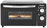 Bestron Mini Horno con Calor Superior e Inferior, 9 Litros, 800W, Negro