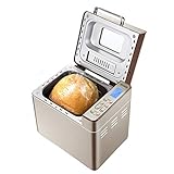 Panificadora, máquina de pan inteligente para el hogar, máquina automática para hacer pasteles, 25 menús, 60 minutos, conservación del calor para el desayuno, sándwich, tostadora