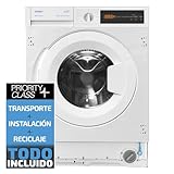Sauber - Lavadora de carga frontal PANELABLE- MOTOR INVERTER SERIE 5-BI81123-8 kg - 1200 RPM - A - Programa Extra Rápido 15 minutos - Media Carga Avanzada - INSTALACIÓN INCLUIDA