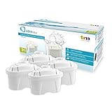 TM Electron Tmfil004 Pack de 4 a 8 Meses compatibles con Las jarras brita maxtra, 1 Cartucho de Filtro purifica de 100 a 200 litros de Agua, Plastic, 4 Unidades