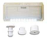 AVDISTRIBUTION Campana extractora para caravana – Lux – Disponible en versión con o sin luces LED (kit de campana extractora de 12 V con luz LED)