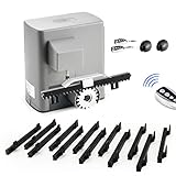 CO-Z 600KG Motor Puerta Corredera con 4M Cremallera de Nailon, 2 Control Remoto y Sensores Infrarrojos 280W Motor para Puerta Corredera para Puerta de Jardín, Garaje