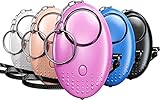 Alarma Personal de Emergencia [Paquete de 5], Qoosea Scream Safesound Alarma 140dB Linterna LED para niños/Mujeres/Ancianos/protección
