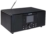 GRUNDIG GIR1070 DTR 7000 - Radio por Internet Todo en uno, FM/RDS/Dab+/Radio por Internet, Bluetooth, función de repetición, Alarma Dual, Pantalla a Color de 2,8 Pulgadas, Color Negro
