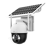 Nivian-Cámara vigilancia seguridad 360º 4G(SIM)+Panel solar 7W-Batería larga duración 18000mAh-2K-Detección de movimiento y humanos-Apta exterior-Visión nocturna+Leds-Audio bidireccional-APP EseeCloud