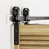 WOLFBIRD Plegables 1M/3.3FT Herraje para Puerta Corredera Kit de Accesorios, Para Aberturas de 70-80cm