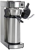 Saro 317-2085 Cafetera térmica con filtro de cesta y termo, cafetera industrial con jarra (2,2 litros, aprox. 10 tazas de café, función de preparación y mantenimiento del calor), plata, 1,8 litros