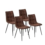 La Silla Española Barcelona Silla, Telas, Marrón Chocolate, 85,5 cm x 44 cm x 54,5 cm