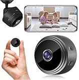 Mini Cámara Espía wifi 1080P HD invisible camara vigilancia wifi interio/Exterior,con detección de movimiento y visión nocturna,Cámara con Grabación,interio/Exterior App Inalámbrico Alerta (S) (S)