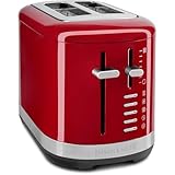 KitchenAid Tostadora de Pan con Doble Ranura Ancha - Para Diferentes Tipos y Tamaños de Pan - 7 Niveles de Tostado - Rojo Imperial