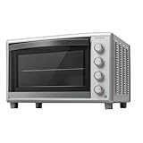 Cecotec Horno Convección de Sobremesa de 60 Litros Bake&Toast 6090 White Gyro. 2200 W, Luz Interior, 12 Funciones, Temperatura hasta 230º, Puerta de doble Cristal, Incluye Rustidor Giratorio