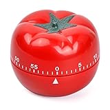 Temporizador de Cocina Tomate Giratoria Mecánica 60 Minutos Alarma de Cuenta Atrás para Cocina y Repostería