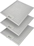 Kit de 3 unidades. Filtros de aluminio para campanas extractoras de 267 x 305 x 9, compatibles con el modelo 'Elica'