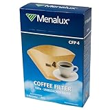 Menalux CFP4 - 100 Filtros de papel, número 4, para cafetera de goteo