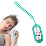 POFET Dispositivo de ayuda para dormir, instrumento de sueño de pulso electrónico de microcorriente de carga USB para mejorar el alivio del estrés del sueño, sueño rápido y profundo (verde)