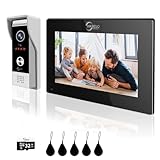 ANJIELO SMART 1080P Video Timbre Cámara con Pantalla Táctil de 7 pulgadas Video Timbre Intercomunicador (4 Cables) Soporte Grabación Automática Infrarrojo Visión Nocturna PIR Detección de Movimiento