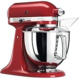 KitchenAid Artisan 5KSM175PS Robot de cocina (4,8 L, Rojo, palanca, 220 RPM, Acero inoxidable, 300 W)