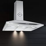 Gurari C 147 Campana extractora de pared 90 cm •1000 m³/h•Campana de pared Lujo fabricante Gurari • 3 velocidades • 1000 m³/h • LED • Campana de acero inoxidable • Recirculación posible