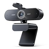 EMEET Webcam Nova 4K, 4K Webcam mit 2 Mikrofon mit Rauschunterdrückung, Ultra HD Webcam mit 73° Weitwinkel und Objektivabdeckung, PDAF Automatische Lichtkorrektur, Webcam für Mac, Laptop, Zoom