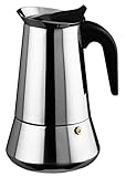 Ilsa 6202 Cafetera Expresso INOX Bonkaffe para 2 Tazas, Acero Inoxidable, Plateado