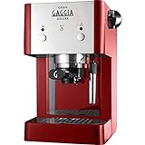 Gaggia RI8425/22 - Cafetera de espresso manual, 1 l, color rojo