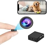 Ofottofo Mini Camara Espia Pequeña Inalámbrica WiFi, 1080p HD Camaras de Vigilancia Ocultas, Cámara de Seguridad, Pequeñas Vista Remota a Través de la Aplicación para Teléfono iOS Android, No Batería