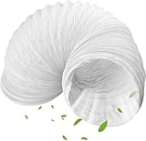 iYInJuan Inntek - Tubo de escape flexible de PVC, 150 mm de diámetro, 3 m, por ejemplo, para sistemas de aire acondicionado, secadora, campana extractora