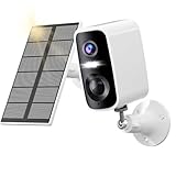 Cámaras de Seguridad solares inalámbricas para Exteriores, cámaras WiFi de 2K y 4 MP alimentadas por batería para vigilancia del hogar, detección de Movimiento PIR, Resistente al Agua