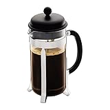 Bodum French Press System Caffeteria 8 Cups 1 L Cafetera émbolo, Vidrio, plástico, Acero, Negro, 8 Taza