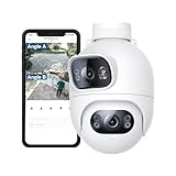 IMILAB Cámara Exterior Seguridad: 360° PTZ WiFi cámara Domo y cámara Bullet para protección Completa, Doble-Lente 2K, conexión WiFi/LAN, Detección de Personas/Vehículos/Bicicleta, EC6 Dual