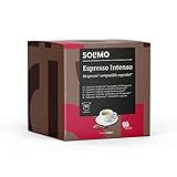 Marca Amazon - Solimo Cápsulas Espresso Intenso, compatibles con Nespresso - 100 cápsulas (2 x 50)
