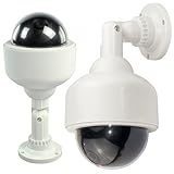 Camara de Seguridad Falsa - Dummy Camara | Camara de Vigilancia Simulada - Sin Cables, 2X AA Baterias | Impermeable