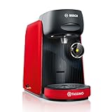 Bosch - Cafetera Multibebida Tassimo Finesse Friendly, Hasta 40 bebidas, IntensityBoost, INTELLIBREW™, Rojo intenso, TAS163E