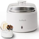 JoyMech Yogurtera, Máquina para hacer yogur griego, Recipiente de acero inoxidable de 1 litro, Idea para hacer yogur orgánico casero, Natto y Kefir