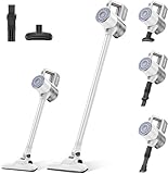 VersLife Aspiradora sin Cable S6PRO, 30kPa Aspirador Escoba sin Cable Potente, Diseño Sin Enredos, Filtración HEPA/Herramientas Multifuncionales, Aspirador Inalámbrico Antienredo para Pelo de Mascota