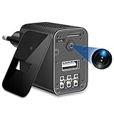 Igzyz Cámara Espía USB, Cámara Espía Oculta 1080P con Visión Nocturna, Mini Cámara de Vigilancia Compacta con Detección de Movimiento para Hogar, Oficina y Tienda (Sin WiFi)