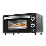 Cecotec Horno de sobremesa Bake&Toast 1090 Black, 10 L, 1000 W, Temporizador 60min, Temperatura regulable hasta 230ºC, bandeja para hornear, parrilla y una asa con pinzas