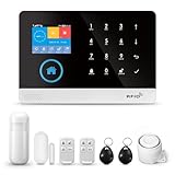 Sistema de Alarma de Seguridad para el hogar PG103, Sistema de Alarma gsm de 8 Piezas con Alerta de aplicación de teléfono, Sirena, Compatible con Alexa, sin Cargos mensuales