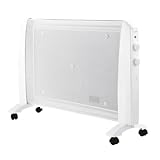 Radiador eléctrico 1500W Blanco | Radiador de mica | Estufa de mica | Radiador eléctrico bajo consumo | Calefactor de mica