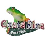 Moiilvcla Pura Vida Costa Rica - Imán 3D para nevera, recuerdo de viaje, decoración de nevera, calcomanía magnética