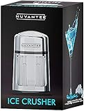 Nuvantee Picadora de Hielo Manual Construida En Aleación de Zinc a Prueba de Óxido – Cuchilla Pica Hielo En Acero al Carbono 430 Para La Finura Que Desea - Antideslizante – Manivela Fácil de Usar