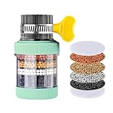 HUNYA Filtro de Agua del Grifo | Purificador antisalpicaduras con Filtro de Agua para Fregadero de Cocina de Carbono | Suministros de Salud Corporal para baño, Aseo, Cocina, salón de té, lavadero