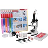 AmScope iqcrew de Kid Prima 85+ Pieza microscopio, cámara de Color y Kit de Software Interactivo de Cabrito con Tarjetas de experimentación educativas