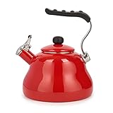 La Cafetière Hervidor silbante de color rojo chile (2 litros)