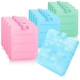com-four® Mini Bolsa de Hielo 12x: Ahorra Espacio y es Ideal para neveras portátiles y Bolsas térmicas. Pequeñas Bolsas de Hielo de Colores. Elementos de refrigeración (Colorido - 12 Piezas - XS)
