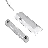 VOBOR Contactos de detección magnéticos, contactos de detección magnética, ventanas de puerta y sensor de cable de contacto magnético para la seguridad de puertas de garaje en edificios residenciales